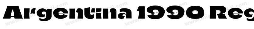 Argentina 1990 Regul字体转换